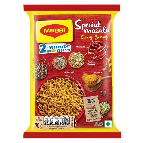 Maggi 2-Minute Vegetarian Special Masala Instant Noodles, 70g : Amazon.in: Grocery & Gourmet Foods