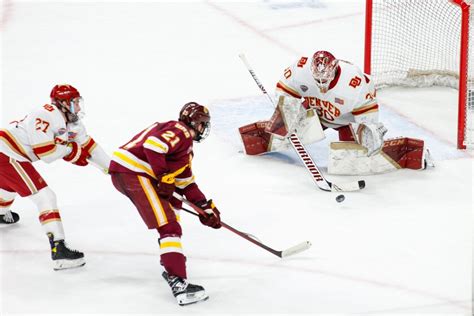 Denver goalie Magnus Chrona is playing well as Pioneers prepare to play Michigan in Frozen Four ...