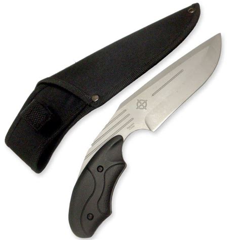 Zombie Hunter Survival Knife - Pistol Grip Handle Knife - Steel Punch Dagger With Sheath