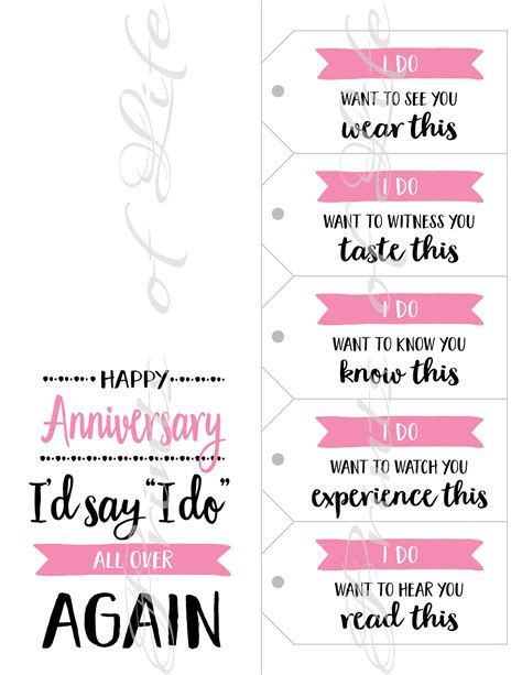 Anniversary Card & Gift Tags. Instant Download Printable for - Etsy