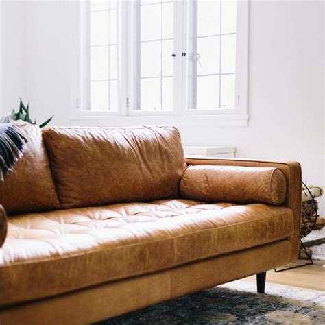 tan leather couches ideas onleather couches | Contemporary sofa, Tan leather sofas, Furniture