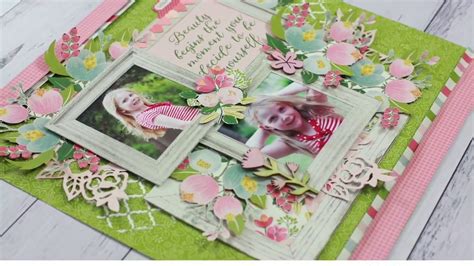 Scrapbook Layout Tutorial - YouTube