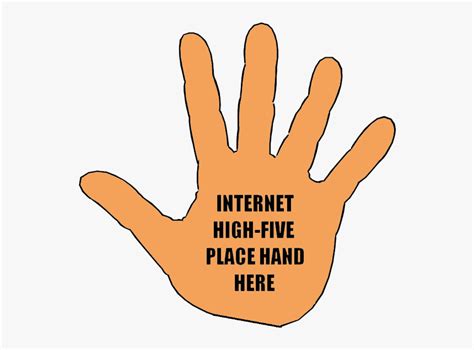 High Five - Virtual High Five Meme, HD Png Download - kindpng