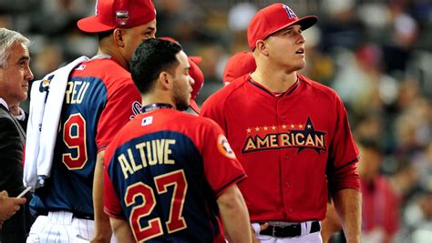 Photos of MVP Mike Trout at the 2014 All-Star Game