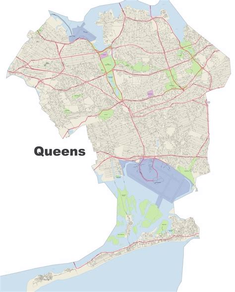 Queens street map