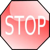 Stop signal sign clipart vector – Clipartix