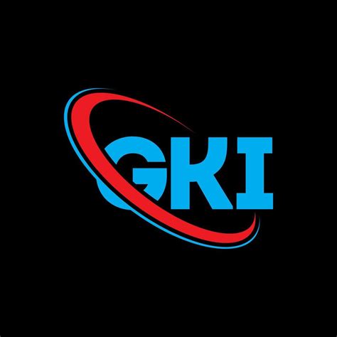 GKI logo. GKI letter. GKI letter logo design. Initials GKI logo linked with circle and uppercase ...