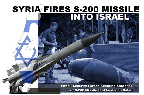 Syria Fires S-200 Missile Into Israel – Association of Geo-Strategic Analysis