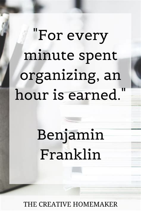 10 Great Organization Quotes - thecreativehomemaker.com