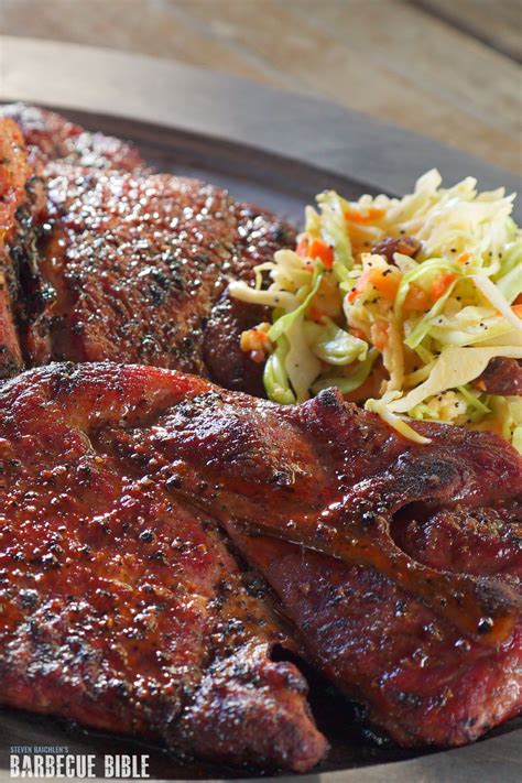 Monroe County Pork Steaks with Spicy Vinegar Dip - Barbecuebible.com