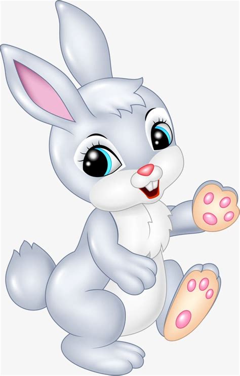 Cartoon Bunny PNG Picture, Gray Cartoon Bunny, Cartoon Clipart, Bunny Clipart, Hare PNG Image ...