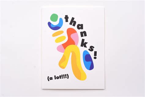 Thanks A Lot Abstract Card – Yoseka Stationery