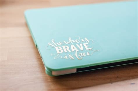 Easy DIY Laptop Decal - Dwell Beautiful