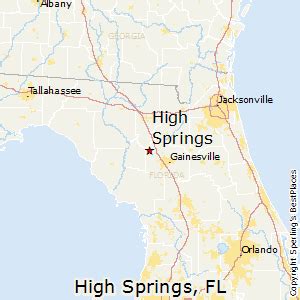 High Springs Florida Map - Draw A Topographic Map