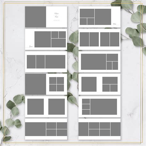 Wedding Album Template, 12x12 and 8x8 Wedding Photobook Templates ...