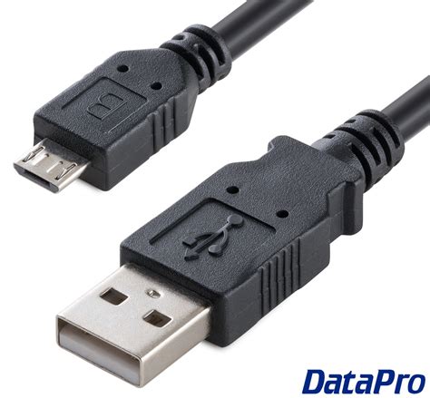 USB 2.0 A Male to Micro-B Male Cable -- DataPro