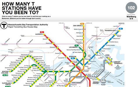 This MBTA interactive map will tell you how Boston you really are