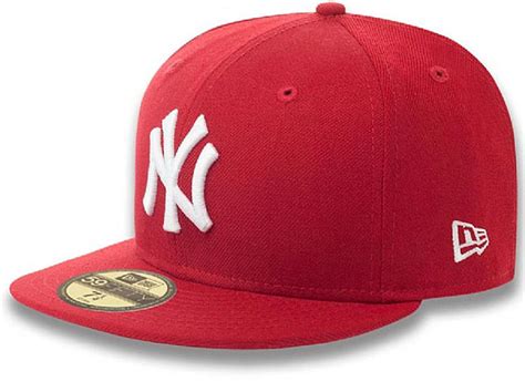 NEW Era NY New York Yankees Cap Red Red Mlb 5950 Basic Fitted Team ...