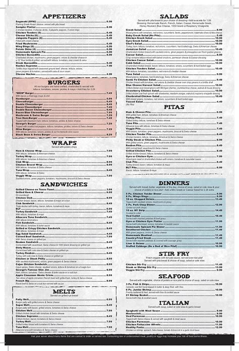 MENU | georges