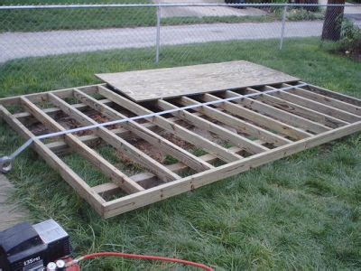 How To Build a Shed Floor and Shed Foundation