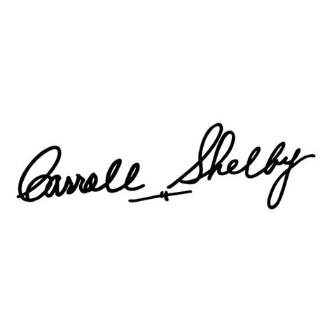 Carroll Shelby Signature