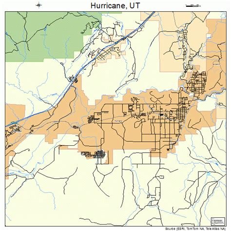 Hurricane Utah Street Map 4937170