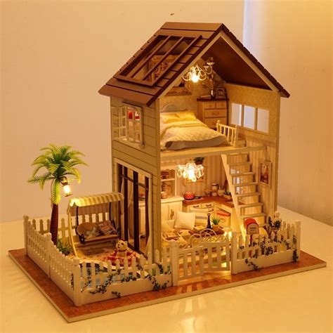 Dollhouse Kits, Wooden Dollhouse, Wooden Dolls, Dollhouse Furniture ...