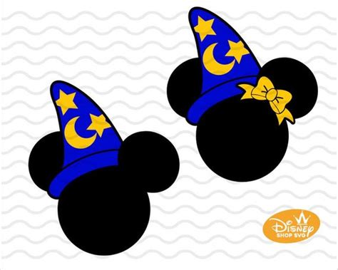 Mickey Magician Sorcerer Hat SVG Cut File / Disney Fantasia - Etsy