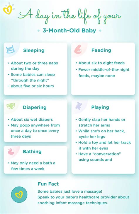 3 month old baby milestones weight and sleep schedule – Artofit