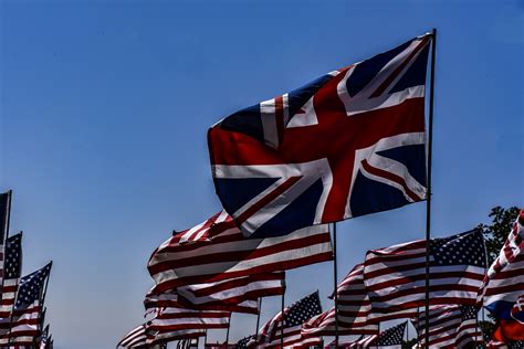 American Flag And British Flag Free Stock Photo - Public Domain Pictures