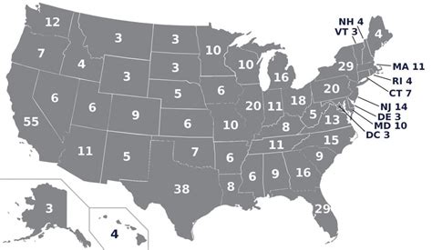 Blank Electoral College Map 2016 Printable - Free Printable Maps