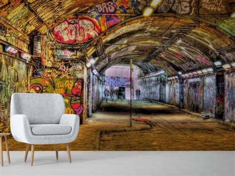 Graffiti Wall Mural 3D Wallpaper Graffiti Wall Paper Wall - Etsy