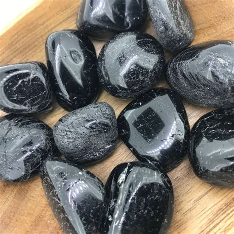 Black Tourmaline TUMBLED Root Chakra Stone Protection - Etsy