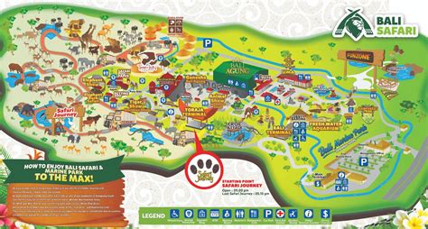 Park Map | Information | Bali Safari Park Taman Safari Bali