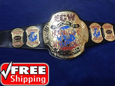 ECW WORLD HEAVYWEIGHT 24K GOLD Championship Belt | Zees Belts