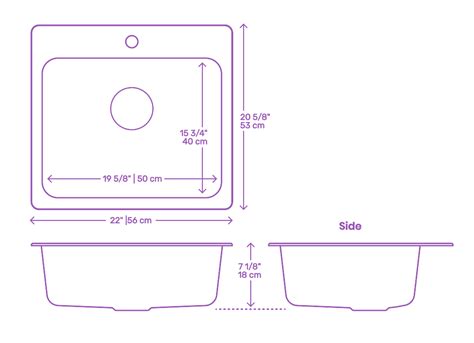 IKEA Långudden Kitchen Sink Dimensions & Drawings | Dimensions.com