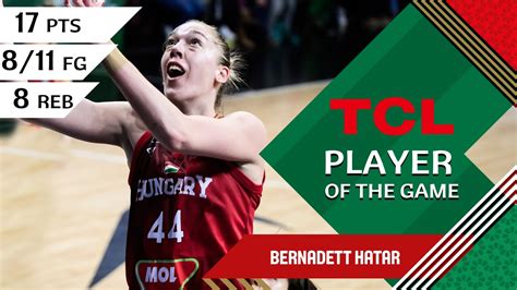 Bernadett Hatar (17 PTS) | TCL Player Of The Game | JPN vs HUN | FIBA ...