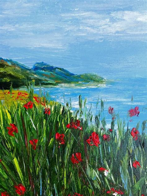 SEA MARINE LANDSCAPE Painting by Mariya Lopyreva | Saatchi Art | Marine landscape, Landscape ...