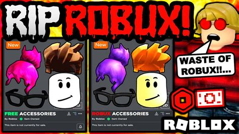 NEVER SPEND ROBUX ON THESE ACCESSORIES! (ROBLOX) - YouTube