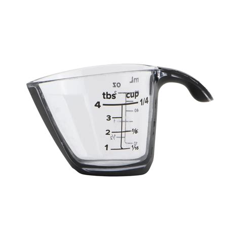 Mainstays 1/4 Cup BPA-Free Plastic Mini Measuring Cup, Black/Transparent - Walmart.com