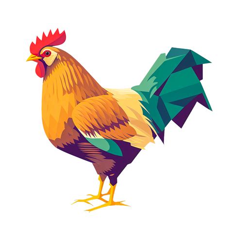 AI generative chicken roster png 23858807 PNG