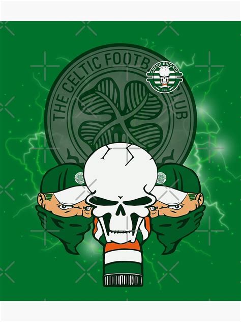 "Celtic FC -ULTRAS - Green Brigade" Metal Print by ULTRASart | Redbubble