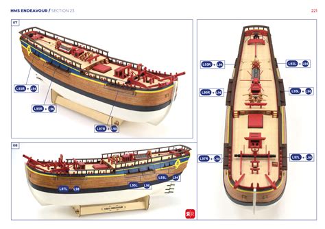 HMS Endeavour Ship Model: 2021 Renewed Wooden Naval Modeling Kit