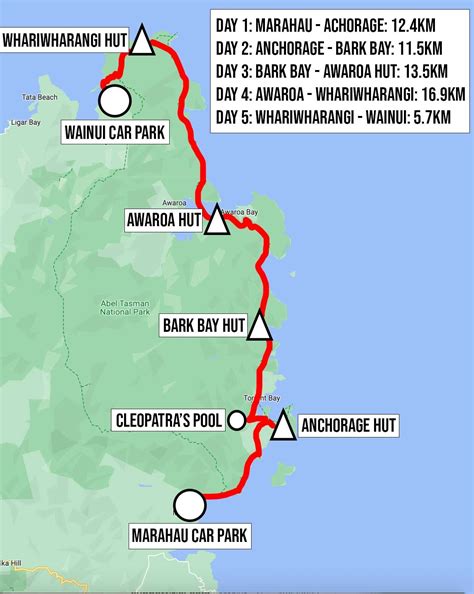 Abel Tasman National Park Map