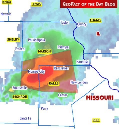 GeoFact of the Day: 5/28/2019 Missouri Tornado Warning