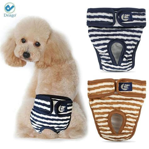 Deago Washable Dog Diapers Female for Small Medium Dogs, Premium Reusable Leakproof Puppy ...