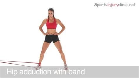 Standing Resistance Band Hip Adductions | myworkouts.io