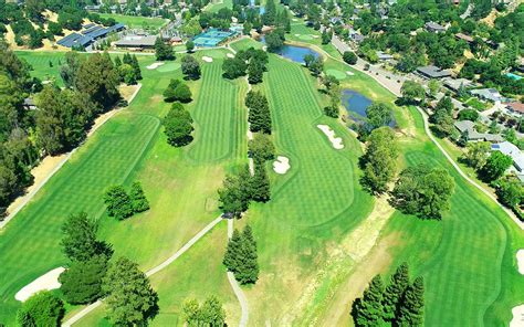 Golf Hole Aerial View