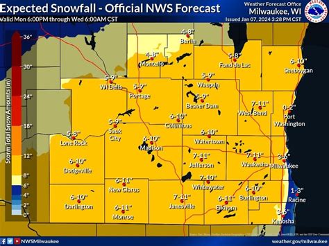 Up To 10 Inches Of Snow Possible Tuesday In SE WI: Weather Forecast ...