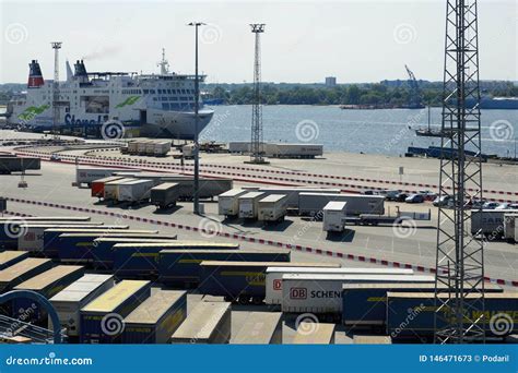 Port of Rostock editorial stock photo. Image of industries - 146471673